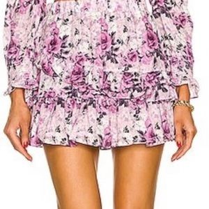 LoveShackFancy tiered ruffle mini skirt